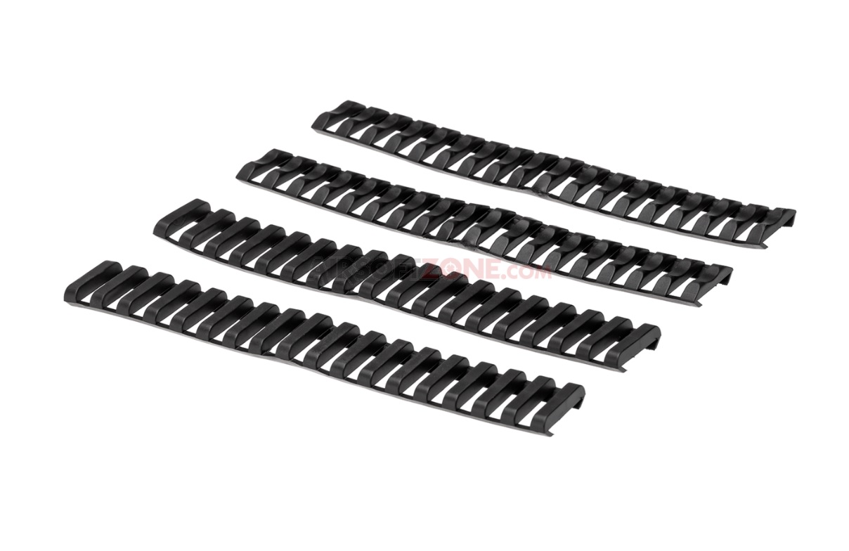 Rail cover 18 slots - black